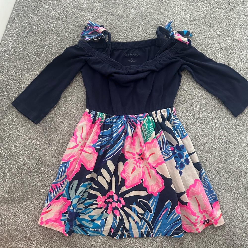 Lily Pulitzer 2-3T ** Floral Navy Kids Dress